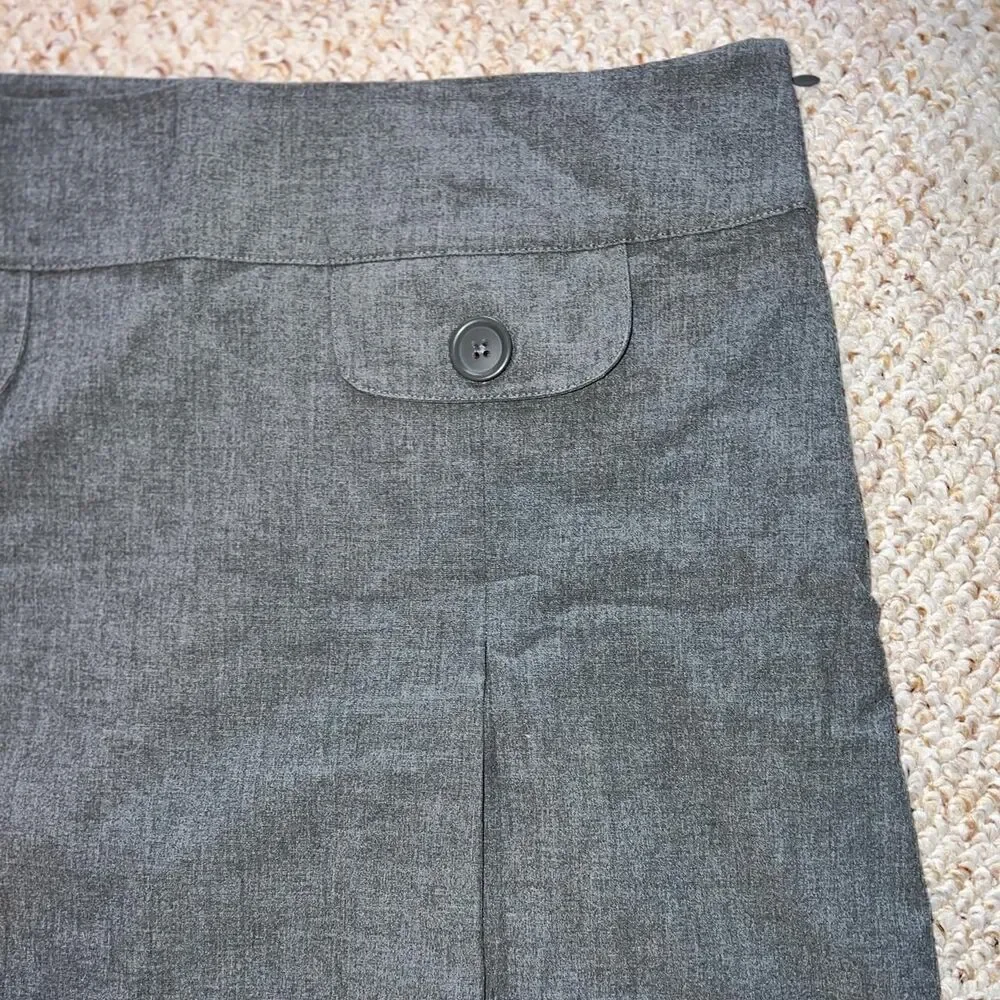 Y2K Low Rise Mini Skirt 14 Old Navy Gray Stretch 2000s Retro